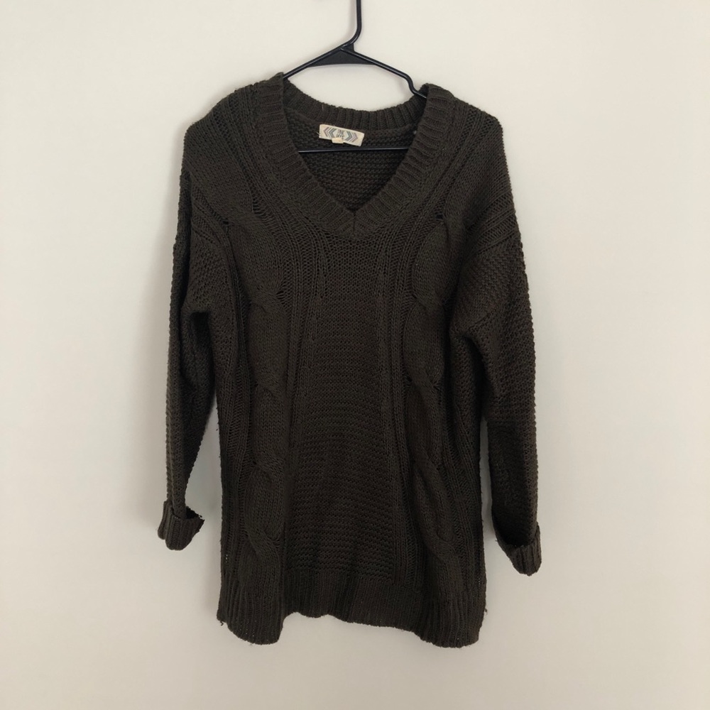 Slouchy Dark Green Sweater
